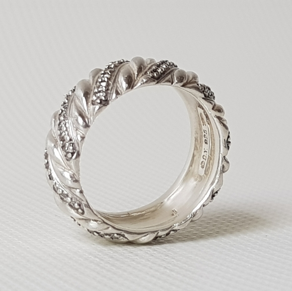 David Yurman Jewelry - David Yurman Diamond Wide Cable Band Ring